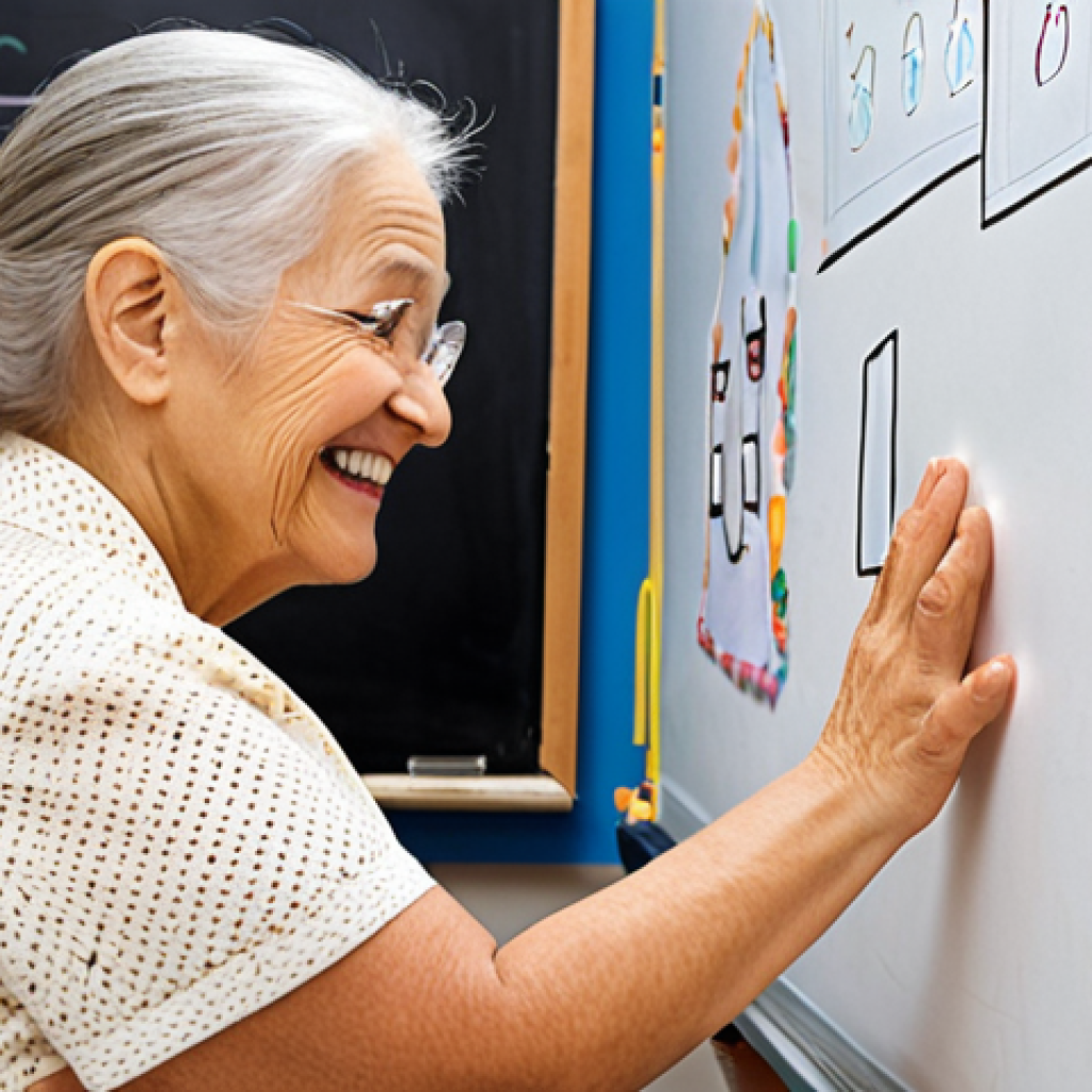 2

---

**Image Prompt 2:**
A compassionate and patient female instructor gently guides an elderly male student, who is focused intently on a large, simple character or word on a whiteboard. The student's face reveals a moment of breakthrough and understanding, reflecting the joy and dignity of learning. The setting is a warm, inviting community classroom, emphasizing human connection and personalized education. Subtle elements like a shared smile or a reassuring hand gesture convey empathy and support. The scene radiates hope, resilience, and the transformative power of education, representing the core mission of an illiteracy education instructor. The colors are soft and encouraging. --ar 16:9 --v