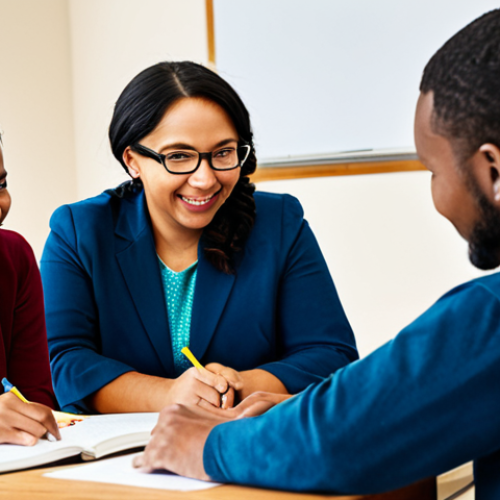 **Image Prompt:** Diverse group of adult learners, fully clothed, participating in an interactive literacy class, brightly lit community center, safe for work, appropriate content, professional learning environment, showing engagement and collaboration, modest clothing.