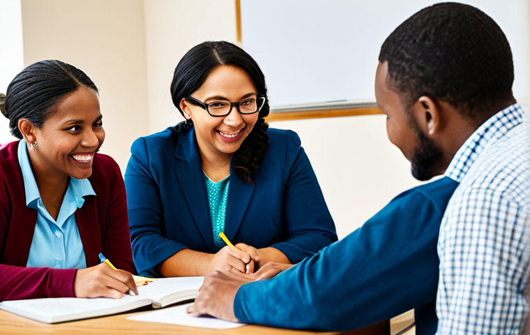**Image Prompt:** Diverse group of adult learners, fully clothed, participating in an interactive literacy class, brightly lit community center, safe for work, appropriate content, professional learning environment, showing engagement and collaboration, modest clothing.