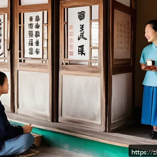 문해교육사 초보자를 위한 가이드 - A rural adult literacy classroom scene in modern China, featuring a diverse group of adult learners ...