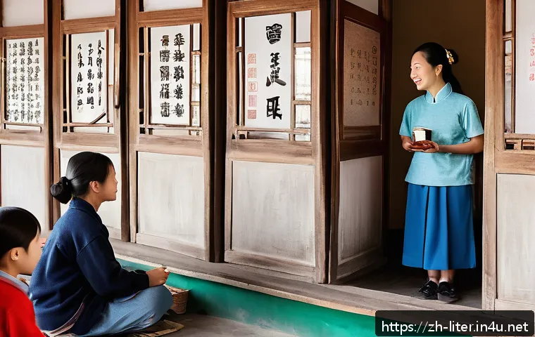 문해교육사 초보자를 위한 가이드 - A rural adult literacy classroom scene in modern China, featuring a diverse group of adult learners ...