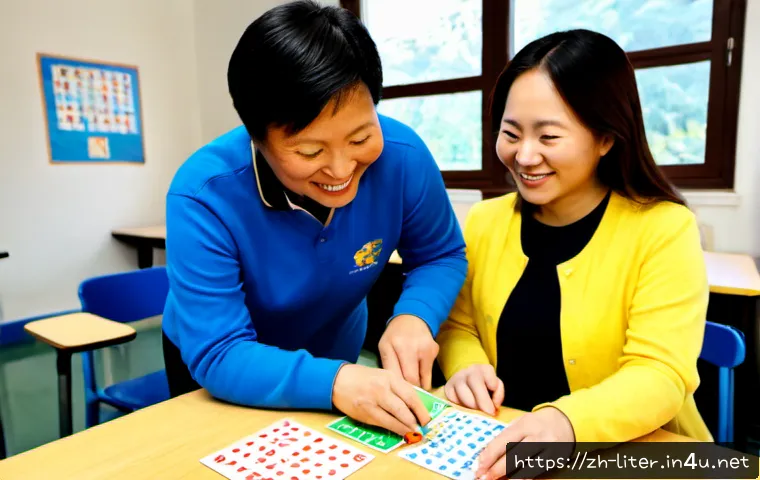 문해교육사와 학습 목표 성공 성공 연구 사례 분석 - Photorealistic adult literacy educator warmly guiding a diverse group of middle-aged and senior lear...